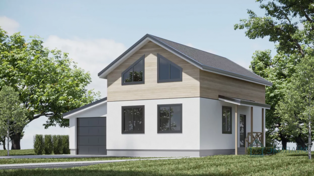 Каркасный дом площадью 100 кв.м